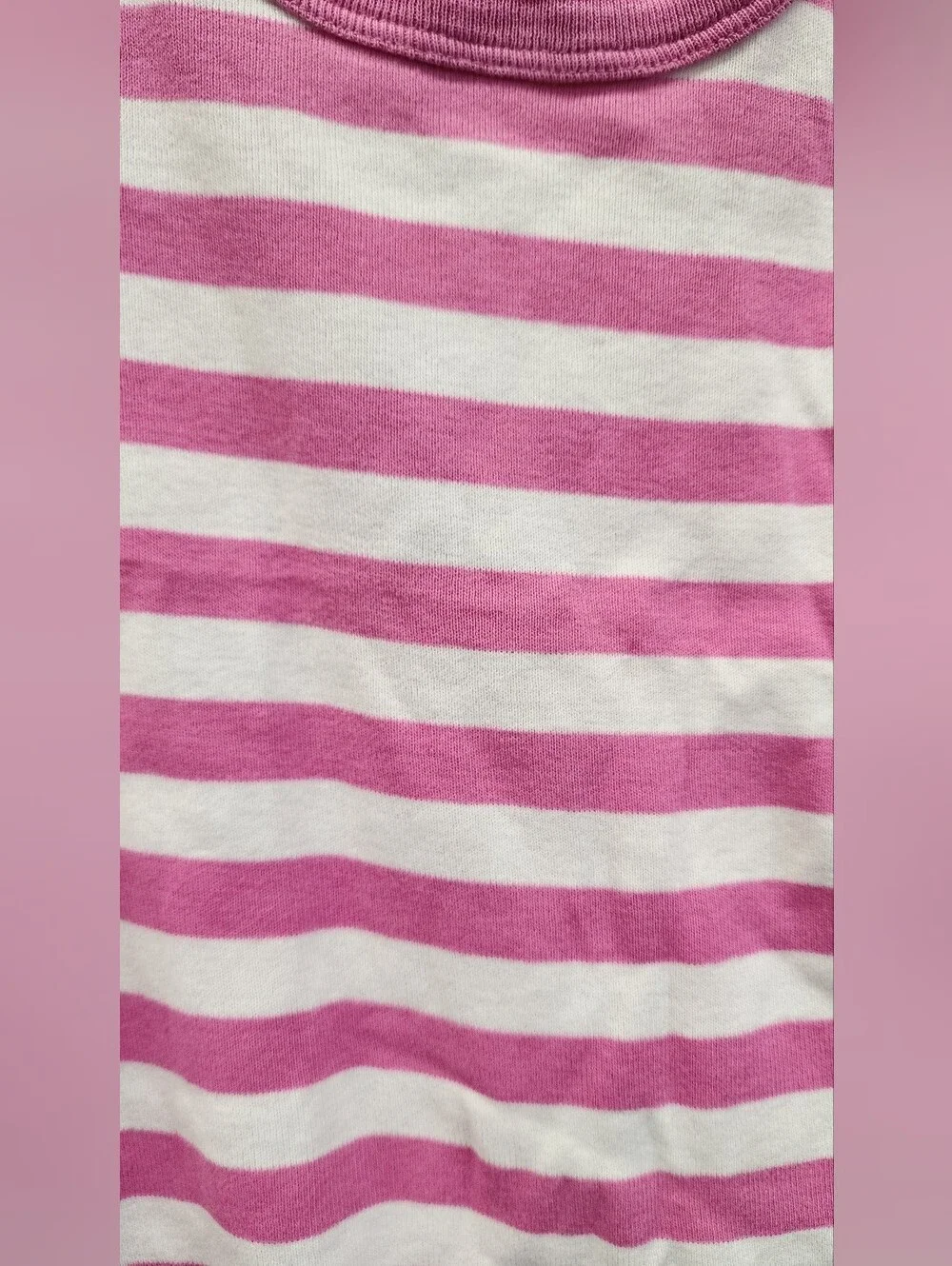 Hanna Andersson Pink White Stripe Organic Cotton Pajama Set Size 3 90cm